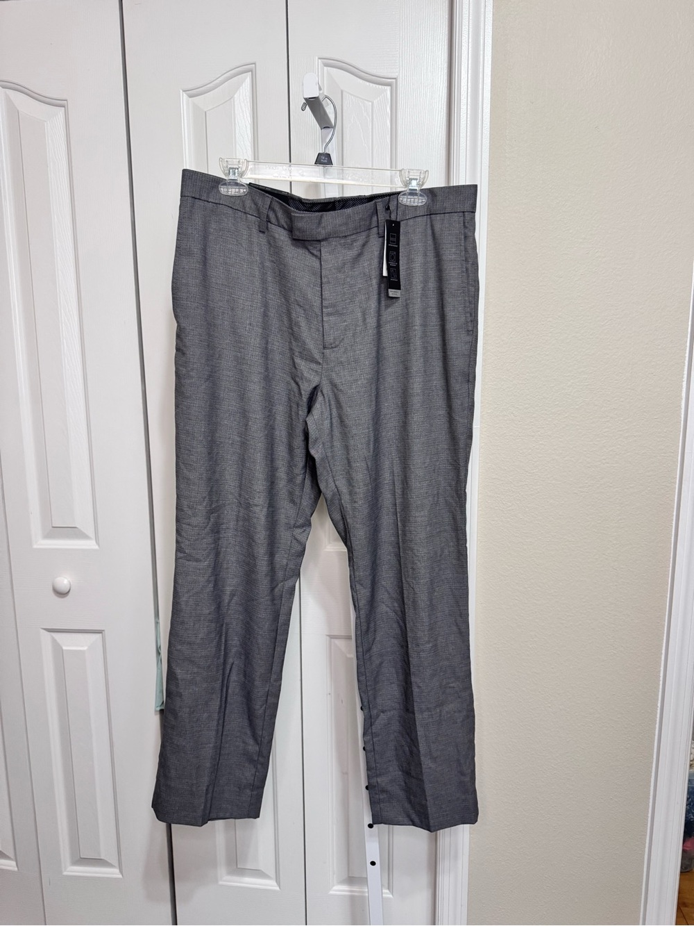 Banana Republic Grey Tailored Performance Slim Dress Pants